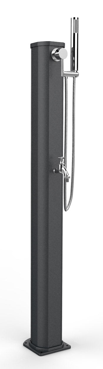 Doccia Solare da Esterno Giardino 20L Miscelatore Doccetta e Lavapiedi Arkema Jolly Go Antracite online