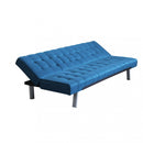 Divano Letto Barry 178x80x71 cm in Tessuto Blu melange