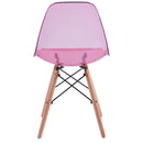 Set 4 Sedie 45,5x53,5x81,2 cm in Polipropilene Betty  Rosa