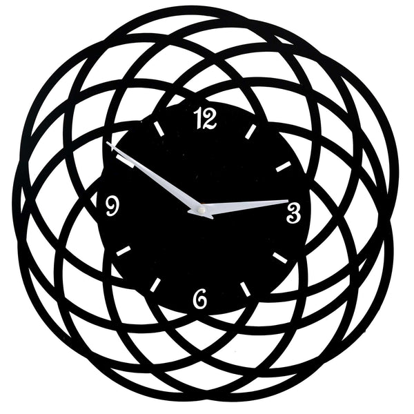 acquista Orologio da Parete Ø40xh2 cm in Metallo Nero