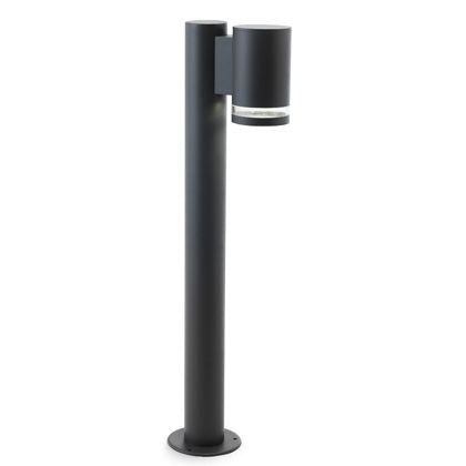 Pole Pole Lampe für Garten 1 Licht rund grau für Outdoor Line Stage Livos online
