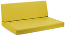 Cuscini per Pallet 120x80 cm Seduta e Schienale in Similpelle Mariotti Reforma Giallo