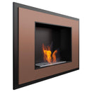 Camino a Bioetanolo da Parete 80x59 cm Flig Los Angeles Bronzo Senza Vetro