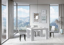 Tavolo Allungabile 140/400x90x77 cm Roxell Premium Bianco Frassino  