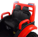 Trattore Elettrico per Bambini 12V con Rimorchio Kidfun Rural Rosso