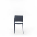 Set 4 Sedie 55x52,5xH81 cm in Polipropilene Venus Grigio Scuro