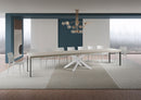 Tavolo Allungabile 180-440x90x77 cm Volantis Premium Cashmere Telaio Bianco 