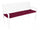 Poly180 Bordeaux Kissen für 3-Sitzer-Bank aus Outdoor-Stoff
