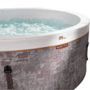 Vasca Idromassaggio Spa Cocoon Smontabile Trasportabile Gonfiabile Ø180x65 cm in PVC Marrone
