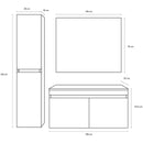 Mobile da Bagno sospeso Bali 06 Maxi Twist Bianco TFT