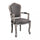 Charlene Sessel in Taupe Velvet 55x51x100 h cm in Taubenholz