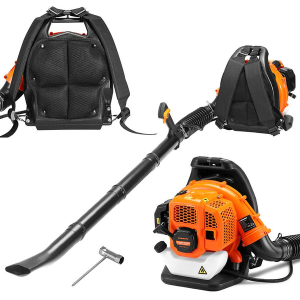 Soffiatore Foglie a Scoppio 52cc 1,5Kw 2 Tempi a Zaino Spalla Motore a Benzina sconto