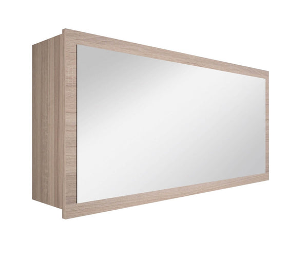 sconto Spiegel mit Melaminbehälter 100x18x50cm TFT Ibiza Light Tobacco