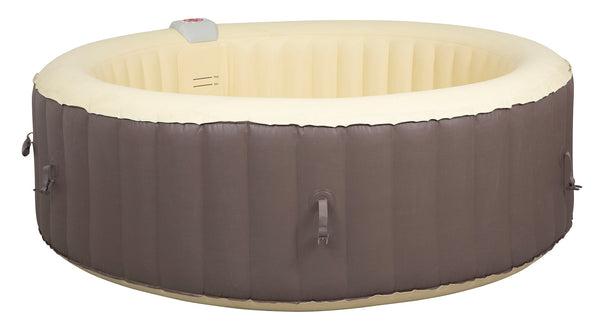 online Vasca Idromassaggio da Esterno Gonfiabile Riscaldata 4-6 Posti Ø208x65 cm Ease.Zone Marrone