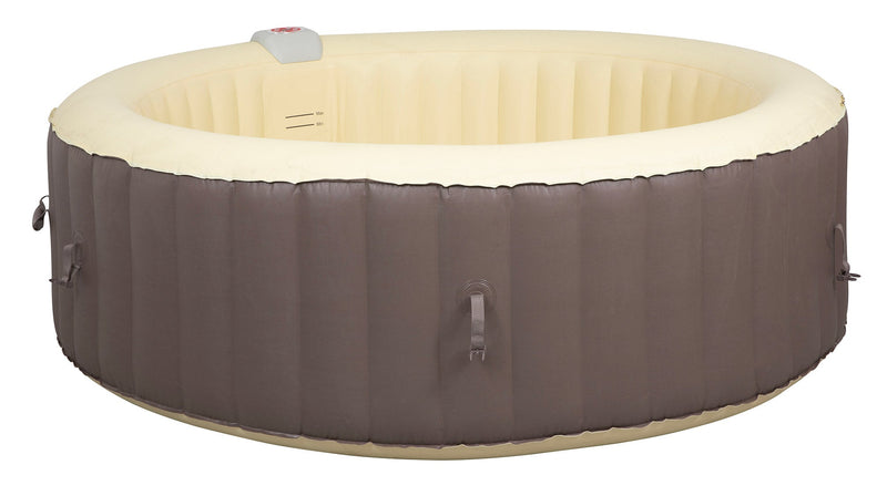 Vasca Idromassaggio da Esterno Gonfiabile Riscaldata 4-6 Posti Ø208x65 cm Ease.Zone Marrone