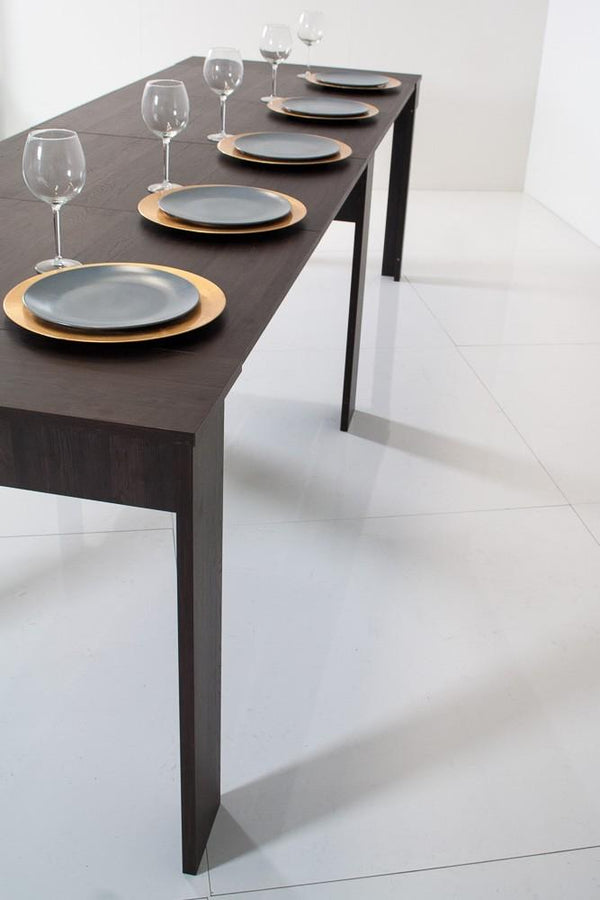 sconto Ausziehbare Holzkonsole H78x45x90 / 293cm Itamoby Unika Classic White Ash