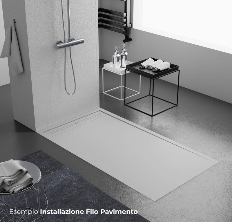 Piatto Doccia in Pietra Bonussi Canton Grigio Chiaro Varie Misure