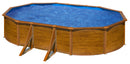 Piscina Ovale Fuori Terra 610x375xh120 cm in Acciaio e PVC Gre Pacific