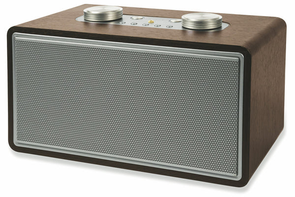 Kabelloser 80-W-Lautsprecher mit Radio-Holzeffekt Kooper Rock Brown acquista
