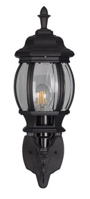 Applique da Esterno Attacco E27 in Alluminio Nero Opaco