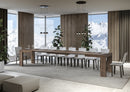 Tavolo Allungabile 130-390x90x77 cm Roxell Noce