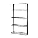 Scaffale in Acciaio Nero 5 Piani 35X90X177Cm Tosini Light AK1436-5