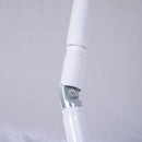 Ombrellone da Giardino Ø160x205  cm Spiaggia Inclinabile in Acciaio e Poliestere Blu