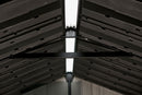 Casetta Box da Giardino 230x223,8x246 cm Newton Plus 757/775 Doppia Opzione Montaggio in Resina Evotech+ Marrone      