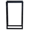 Portalegna Legnaia in Ferro 60x25x100 cm da Interno Max 100Kg  Nero