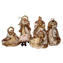 Natività tessuto oro con re magi cm xh35,5