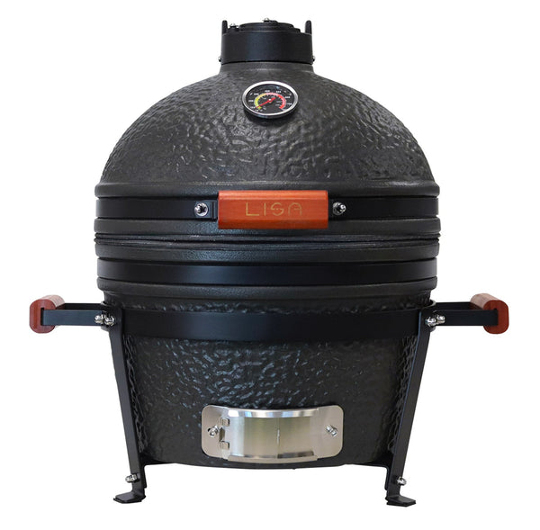 Barbecue a Carbone Carbonella da Appoggio Ø40,5 cm in Ceramica di Mullite Kamado Lisa Luxury 16” Nero acquista