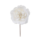 Set 12 Pick Peonia con Glitter 16 cm Crema