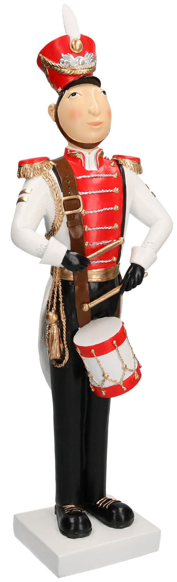 Nussknacker Soldat aus Harz 16x10xh52 cm Adami Red Dekoration acquista