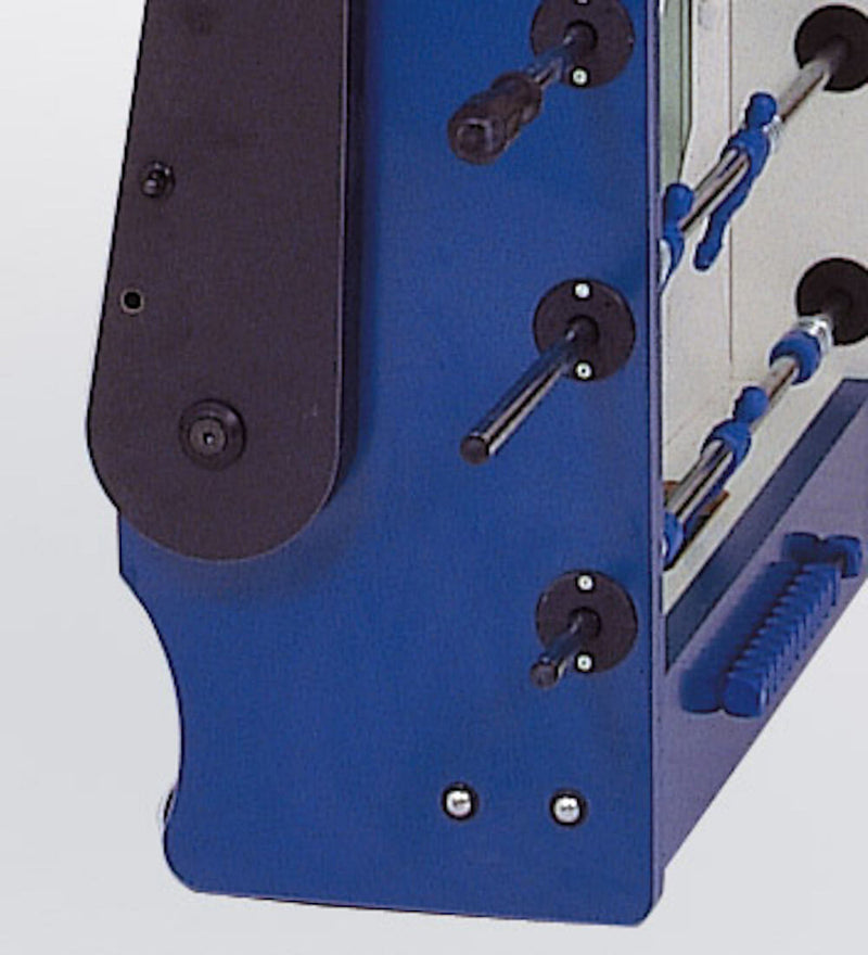 Calciobalilla in Mdf Blu con Aste Rientranti e Gambe Pieghevoli Garlando Foldy