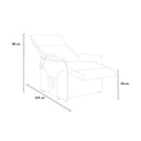 Poltrona Alzapersona Elettrica 1 Motore 73x94x103 cm in Tessuto Grigio