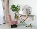 Specchio Eleonor 73,5x2x72 cm in Ferro e MDF Oro