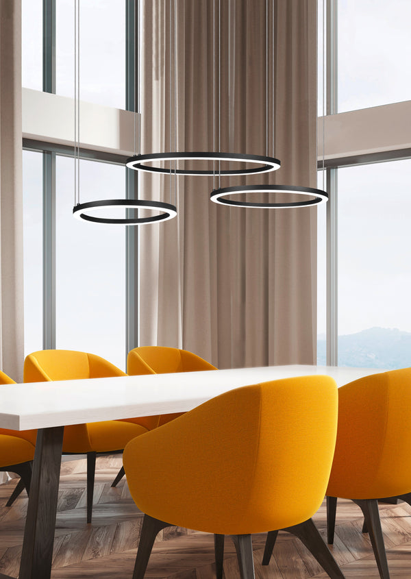 LED-Pendelleuchte für den Innenbereich aus mattschwarzem Metall online