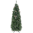 Albero di Natale Artificiale 180 cm 618 Rami con Pigne Verde