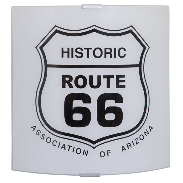 prezzo Wandleuchte 1xE27 Silber Rahmen Glasplatte Route66 E-Energy Route66