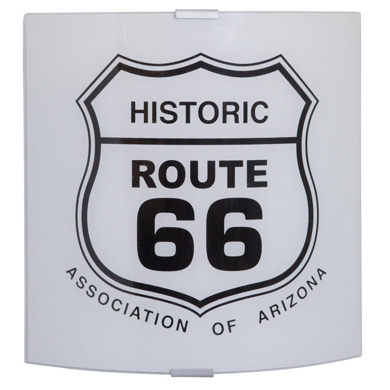 Applique 1xE27 Montatura Argento Vetro Lastra Route66 E-Energy Route66