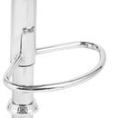 Sgabello con Braccioli Alzata a Gas e Seduta Girevole in Similpelle Vandi Bianco