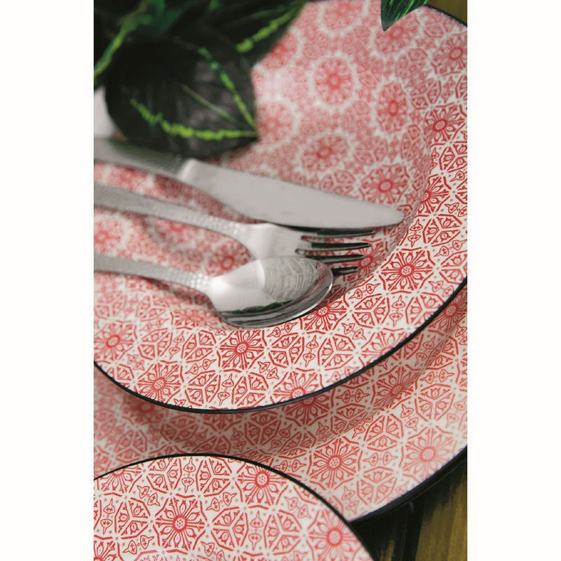 Servizio Piatti 18 Pezzi in Gres Villa d'Este Piper Flowers