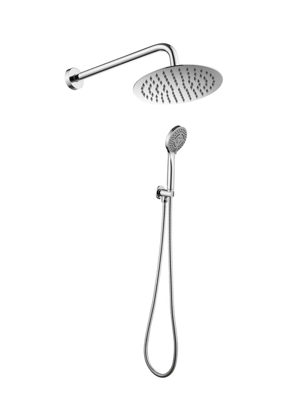 Kit Soffione Doccia Tondo Ø 20 cm in Acciaio Inox Spagna T online