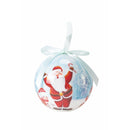 Set 14 Palle di Natale Ø7,5 cm in Polyfoam con Box Babbo Natale con Sacco Regali