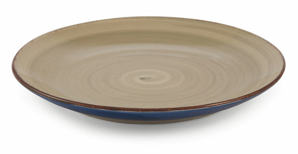 acquista Set 6 Obstteller aus Steingut Ø19x2,5 cm Villa d'Este Home Tivoli Baita Grau und Blau
