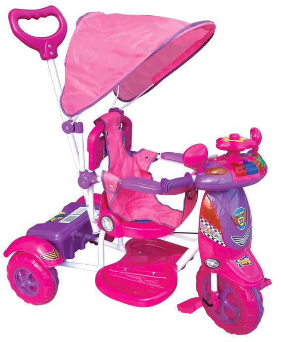 acquista Kidfun Scooter Dreirad Rosa Kinderwagen