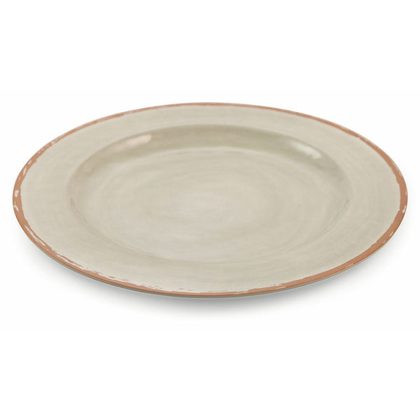 sconto 6-teiliges flaches Tellerservice aus Melamin Ø 28 cm Villa d'Este Baita Grigio