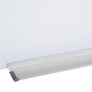 Lavagna Bianca da Parete in Vetro 90x60x0,4 cm con Pennarelli e Cancellino 