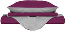 Copripiumino con Sacco e Federe Doubleface Fuxia\/Grigio