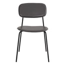 Set 4 Sedie 56,5x49x80,5 cm in PVC Hani Grigie